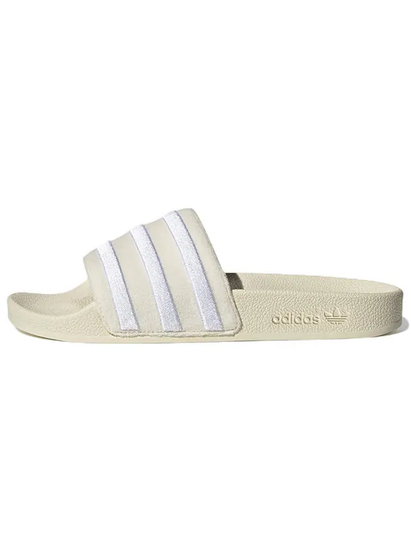 Тапочки оригиналы adilette слайдеры Adidas — изображение 2 из 4, белый/белый/белый