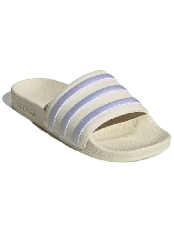 Тапочки оригиналы adilette слайдеры Adidas — изображение 4 из 4, белый/белый/белый