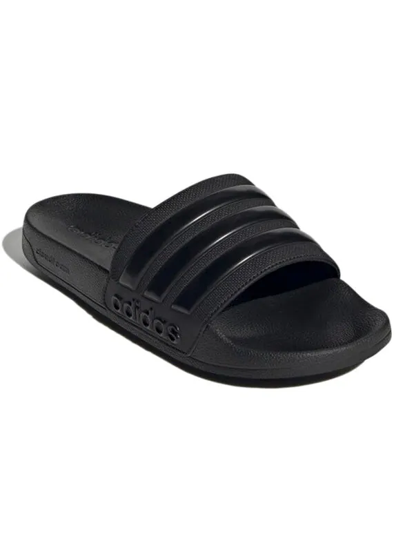 Тапочки adilette shower slide 'triple black' Adidas — изображение 4 из 4, черный