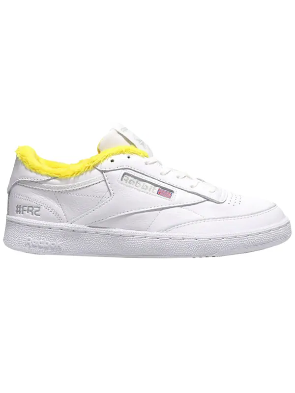 Кроссовки atmos x #fr2 x club c 85 'white yellow' Reebok — изображение 2 из 2, белый/желтый