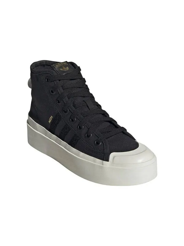 Кроссовки оригинальные nizza bonega mid shoes Adidas — изображение 3 из 4, черный/белый