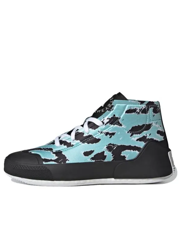 Кроссовки (WMNS) adidas Stella McCartney x adidas Treino Mid Graphic 'Black Blue' — изображение 1 из 4, черный/синий