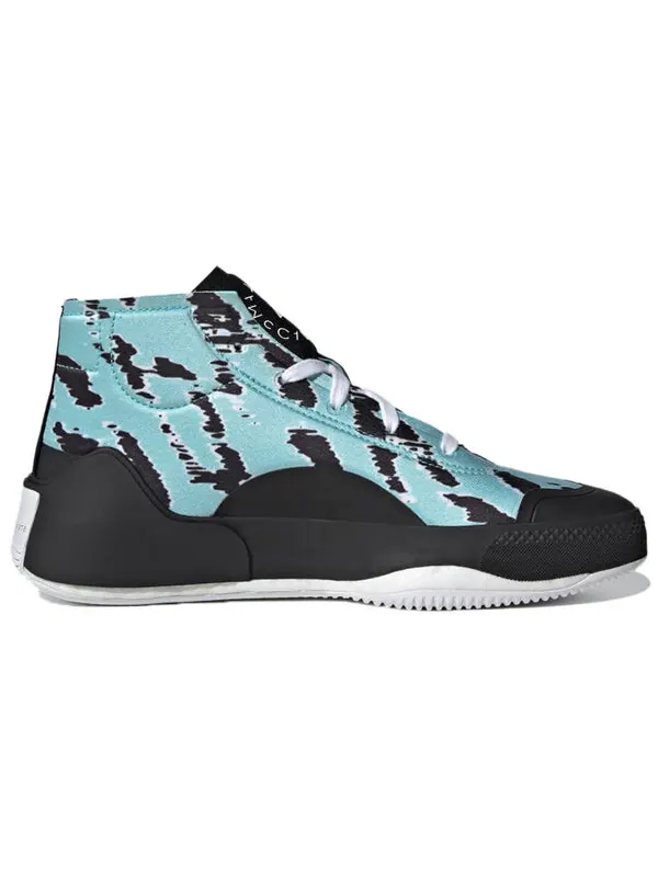Кроссовки (WMNS) adidas Stella McCartney x adidas Treino Mid Graphic 'Black Blue' — изображение 2 из 4, черный/синий