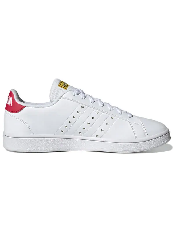 Кроссовки neo grand court Adidas — изображение 2 из 4, белый/черный/красный