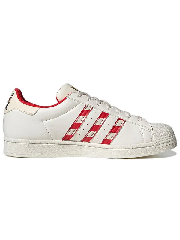 Кроссовки оригиналы суперзвезда Adidas — изображение 2 из 4, белый/красный