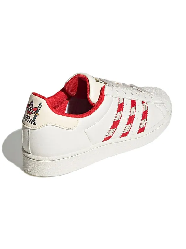 Кроссовки оригиналы суперзвезда Adidas — изображение 4 из 4, белый/красный