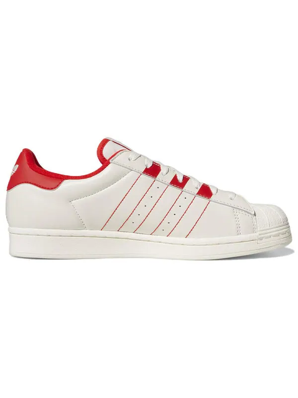 Кроссовки оригиналы суперзвезда Adidas — изображение 2 из 4, белый/красный/белый