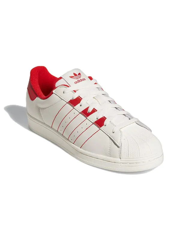 Кроссовки оригиналы суперзвезда Adidas — изображение 3 из 4, белый/красный/белый