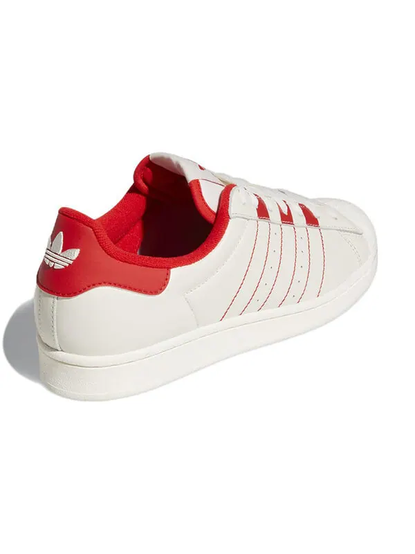 Кроссовки оригиналы суперзвезда Adidas — изображение 4 из 4, белый/красный/белый