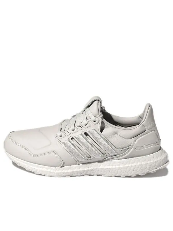 Кроссовки ультрабуст кожа Adidas — изображение 1 из 4, серый