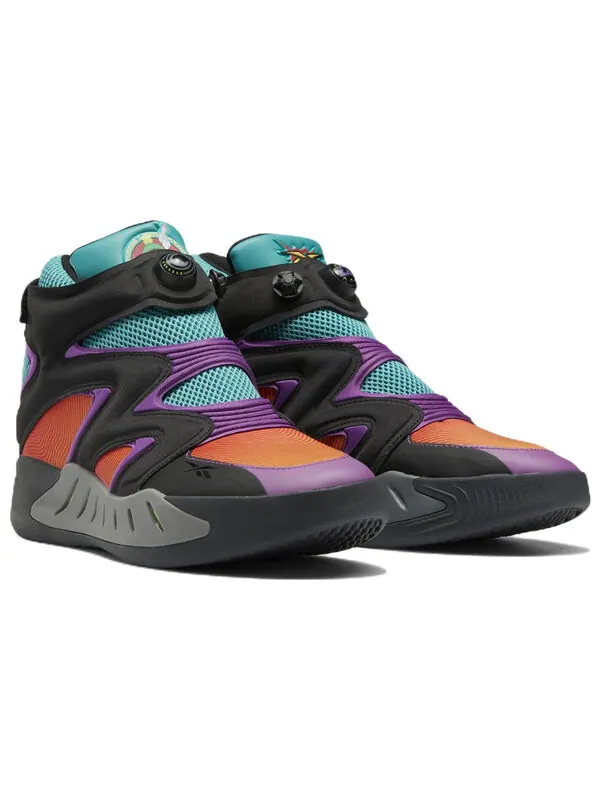 Кроссовки looney tunes x instapump fury zone 'marvin the martian' Reebok — изображение 3 из 4, черный//фиолетовый