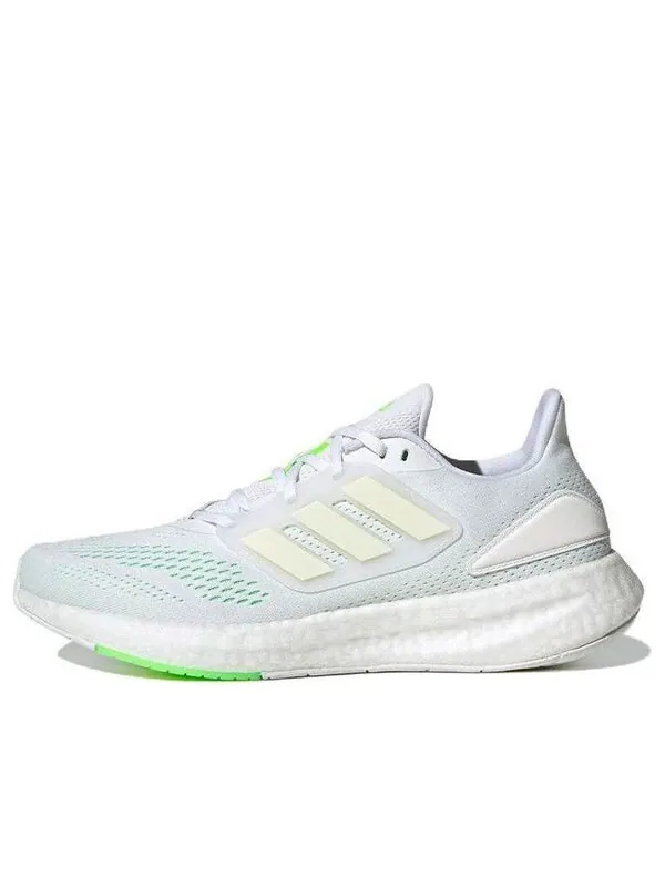 Кроссовки pureboost 22 Adidas — изображение 1 из 4, белый/зеленый