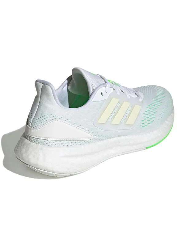 Кроссовки pureboost 22 Adidas — изображение 4 из 4, белый/зеленый