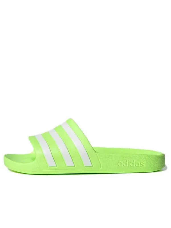 Кроссовки adilette aqua slides Adidas — изображение 1 из 4, зеленый/белый/зеленый