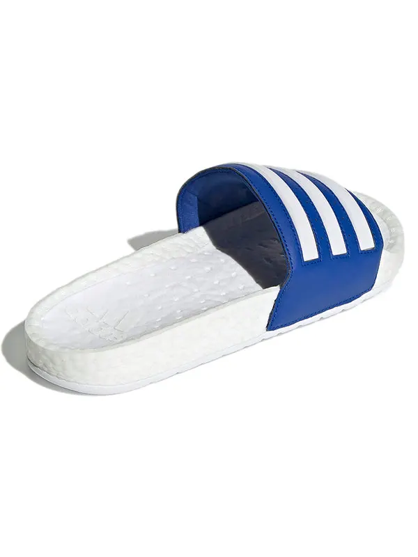 Тапочки adilette boost slide 'white royal blue' Adidas — изображение 4 из 4, синий/белый