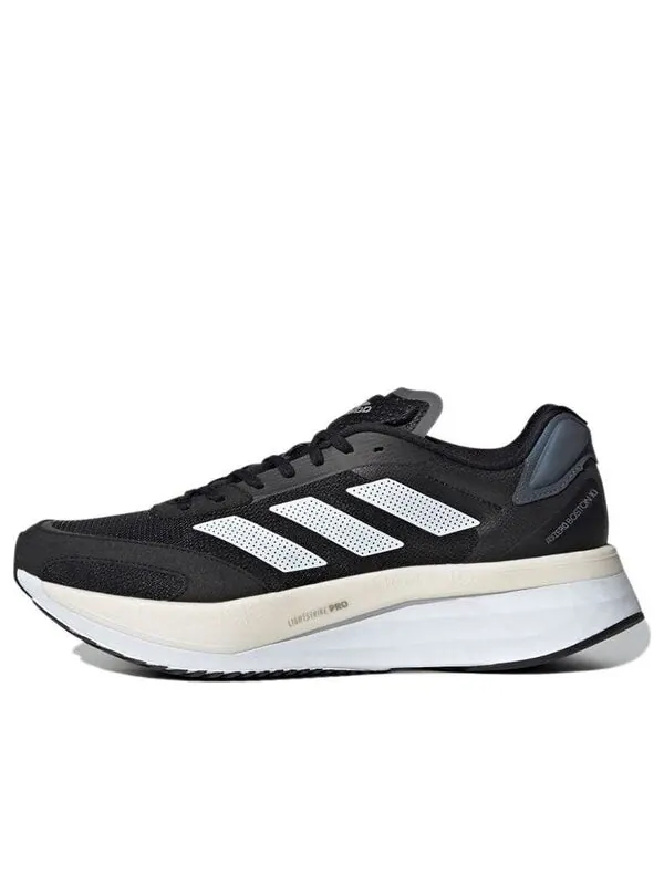 Кроссовки adizero boston 10 широкий Adidas — изображение 1 из 4, черный/белый/серый