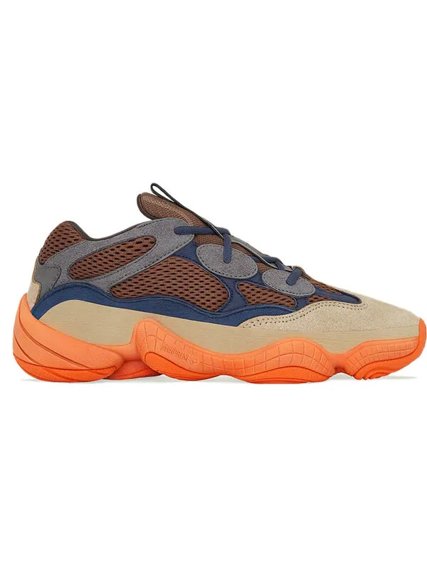 Кроссовки 500 Adidas Yeezy — изображение 2 из 4, синий/оранжевый