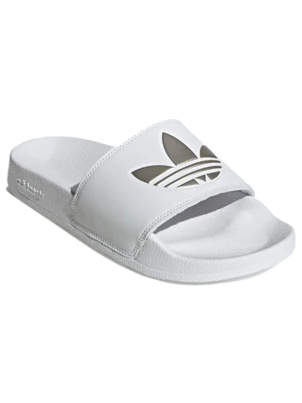 Тапочки adilette lite слайд Adidas — изображение 3 из 4, белый/белый/серебристый