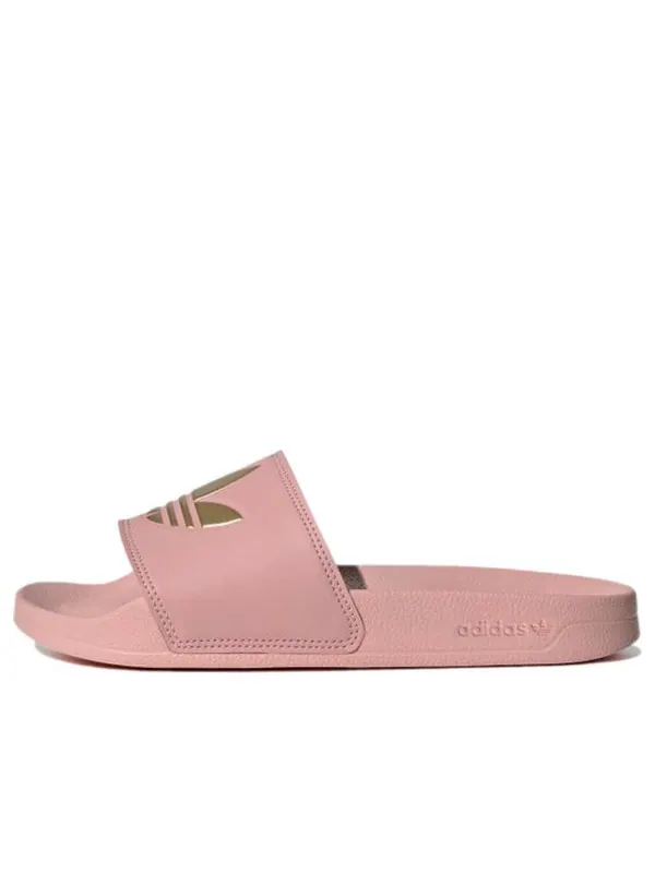 Тапочки adilette lite slide 'wonder mauve matte gold' Adidas
