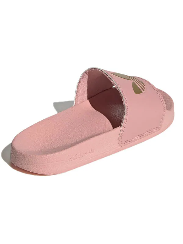 Тапочки adilette lite slide 'wonder mauve matte gold' Adidas — изображение 4 из 4, розовый