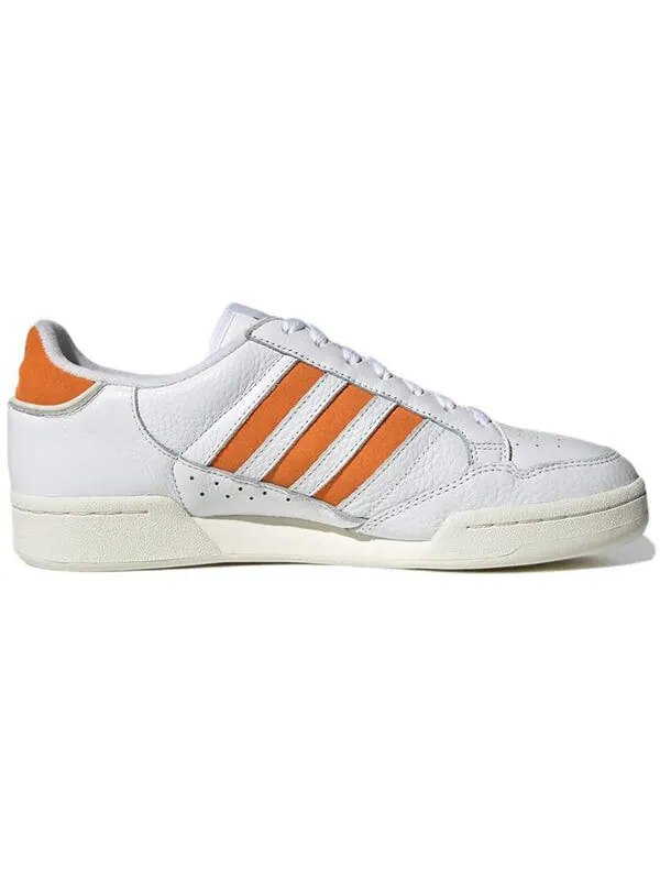 Кроссовки континентальные 80 полосок Adidas — изображение 2 из 4, белый/оранжевый