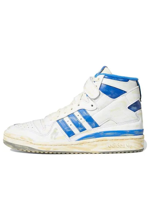 Кроссовки форум 84 высокие Adidas — изображение 1 из 4, белый/синий