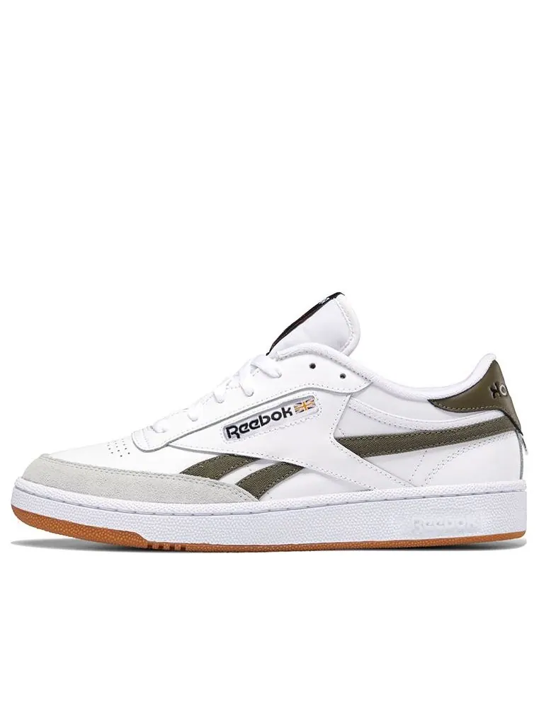 Кеды Reebok Club C Revenge 'White Army Green' — изображение 1 из 6, зеленый