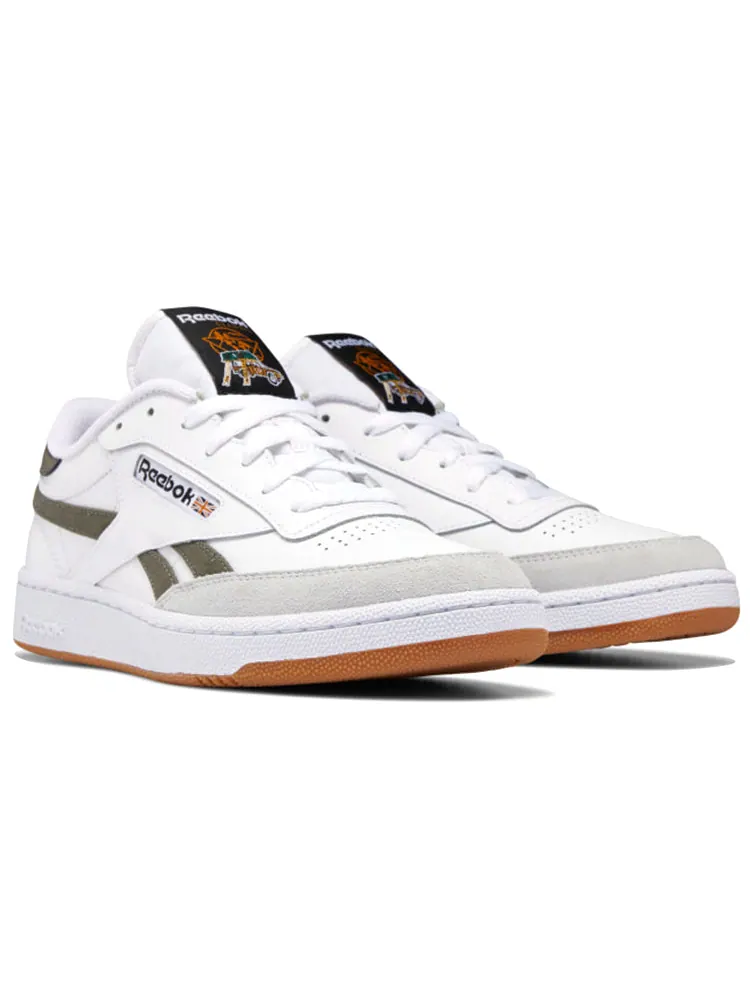 Кеды Reebok Club C Revenge 'White Army Green' — изображение 3 из 6, зеленый