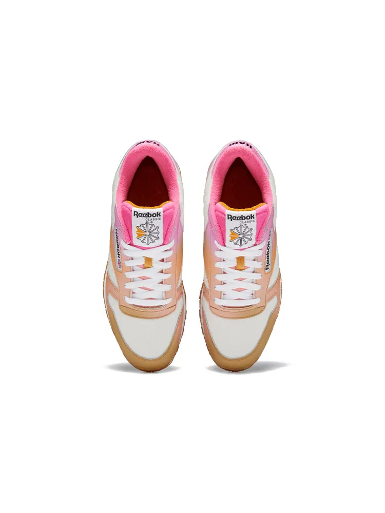 Спортивные кроссовки Reebok Daniel Moon x Classic Leather 'Atomic Pink Radiant Ochre' — изображение 4 из 6, оранжевый