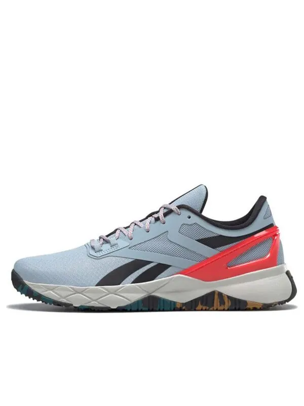Кроссовки nanoflex tr 'gable grey cherry camo' Reebok — изображение 1 из 4, синий