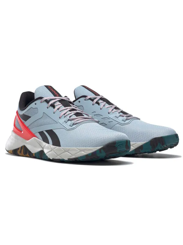 Кроссовки nanoflex tr 'gable grey cherry camo' Reebok — изображение 3 из 4, синий