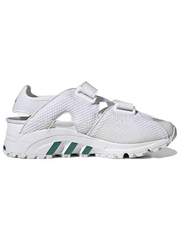 Сандалии eqt93 низкие повседневные спортивные сандалии унисекс Adidas — изображение 2 из 4, белый/зеленый