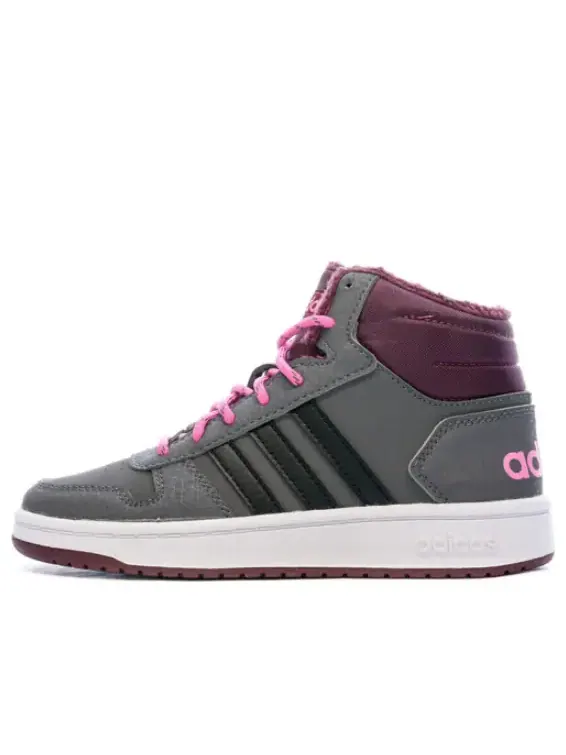 Кроссовки neo hoops 2.0 средние Adidas — изображение 1 из 1, серый/черный/розовый