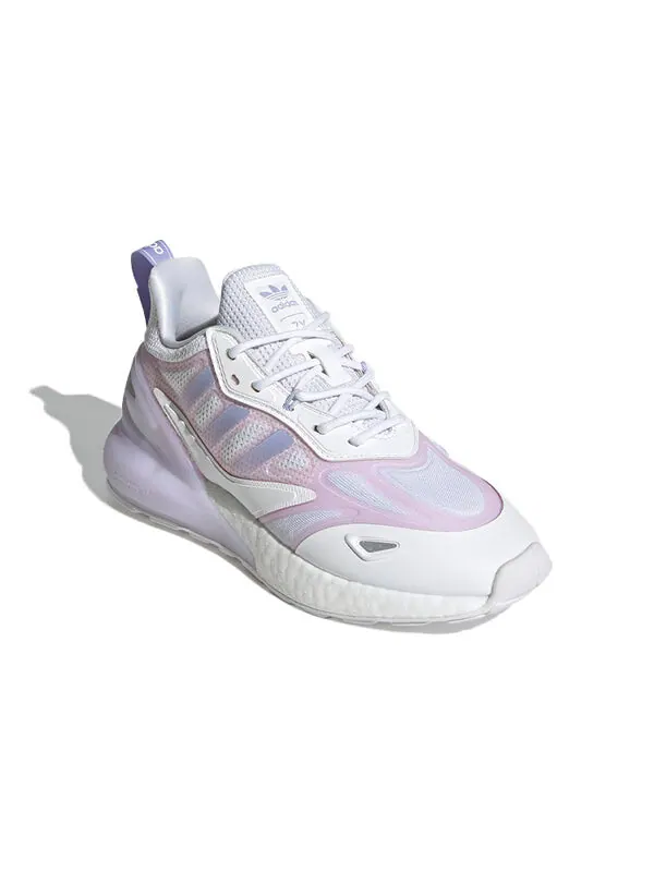 Кроссовки zx 2k boost 2.0 Adidas — изображение 3 из 4, белый/фиолетовый