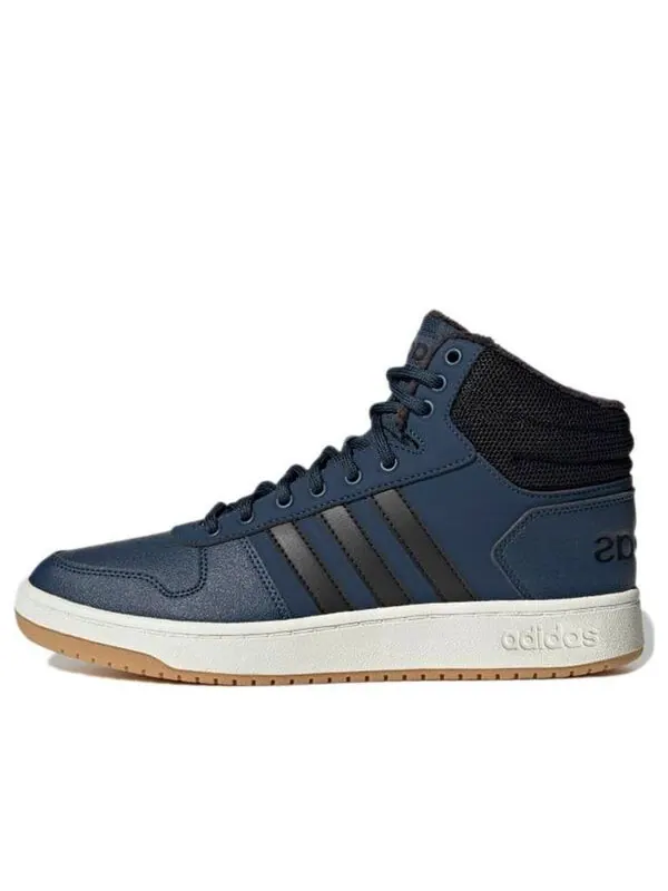 Кроссовки hoops 2.0 средние Adidas — изображение 1 из 4, темно-синий/черный