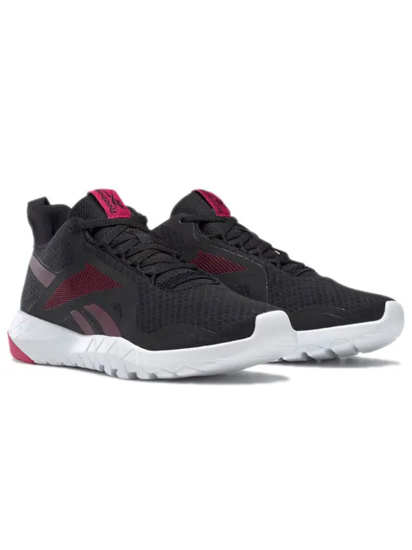 Кроссовки flexagon force 3 'black maroon' Reebok — изображение 3 из 4, черный//розовый