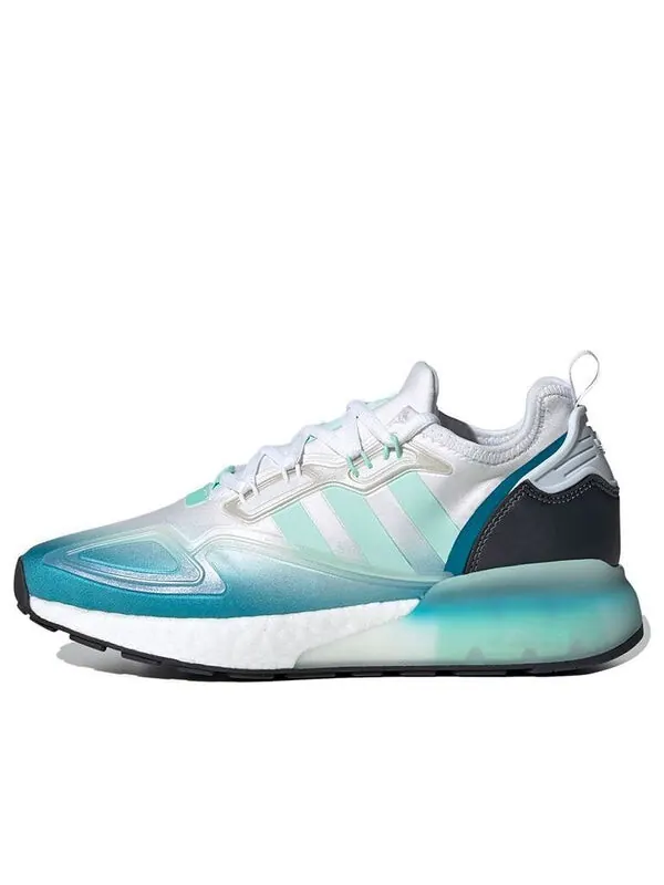 Кроссовки zx 2k boost Adidas — изображение 1 из 4, белый/зеленый