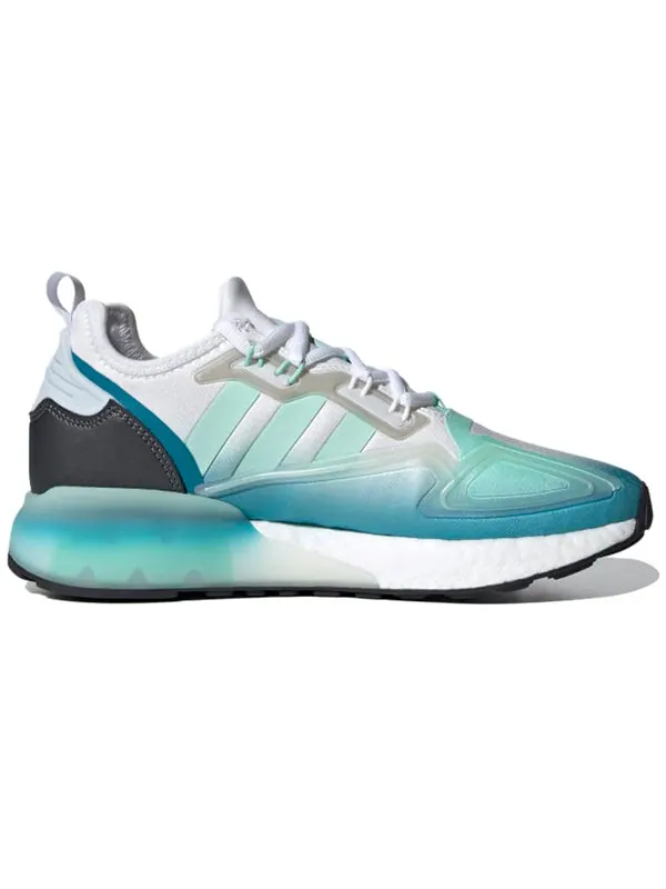 Кроссовки zx 2k boost Adidas — изображение 2 из 4, белый/зеленый