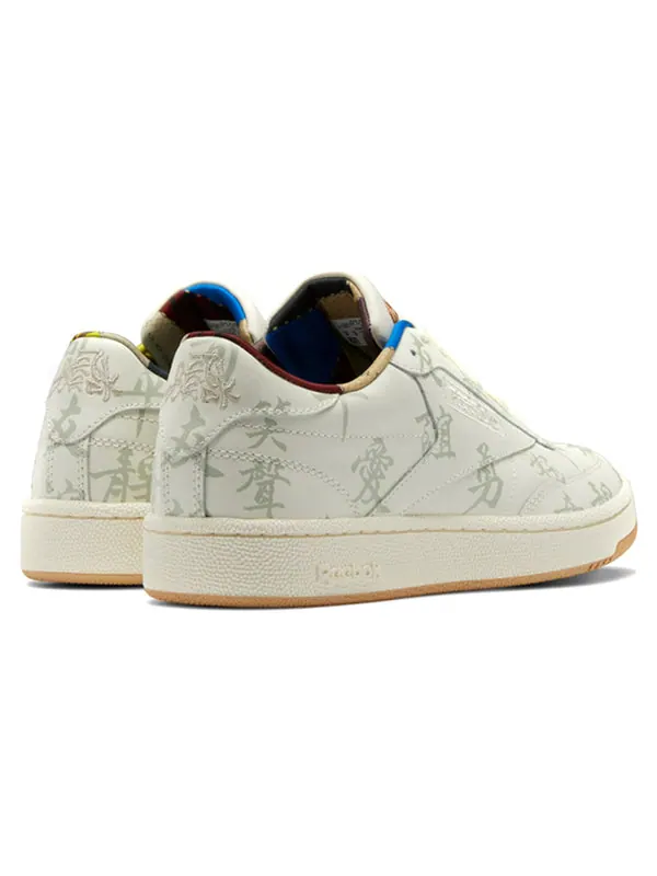 Кроссовки kung fu panda x club c 85 'chinese calligraphy' Reebok — изображение 3 из 4, белый