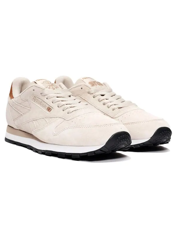 Кроссовки nstuff x classic leather Reebok — изображение 3 из 4, бежевый