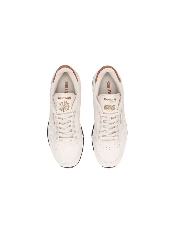 Кроссовки nstuff x classic leather Reebok — изображение 4 из 4, бежевый