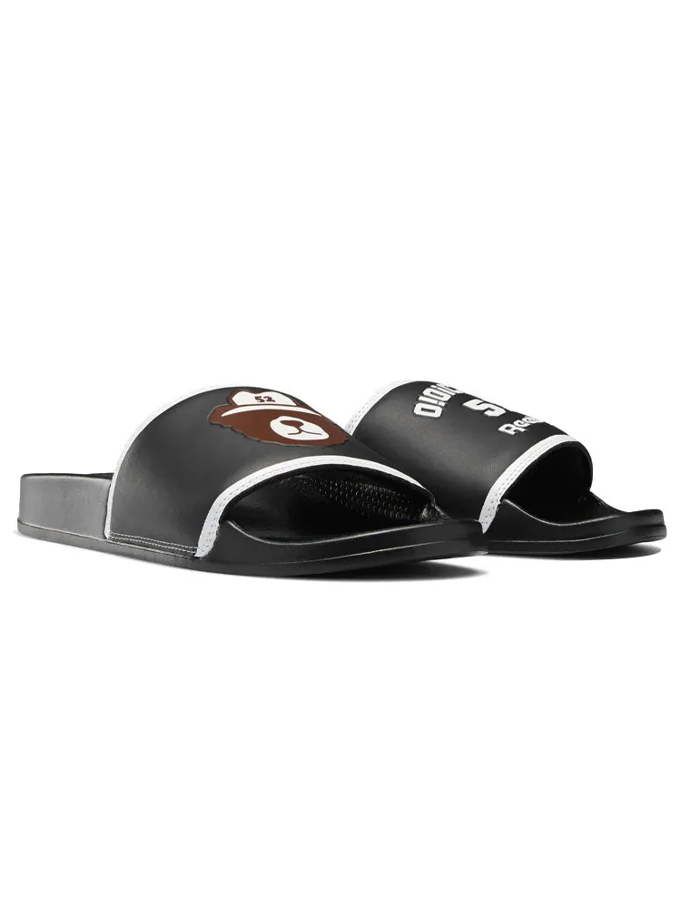 Шлепанцы Reebok OIOI x Classic Slide 'Black White' — изображение 3 из 6, черный
