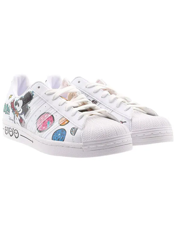 Кроссовки kasing lung x disney x superstar Adidas — изображение 2 из 4, белый