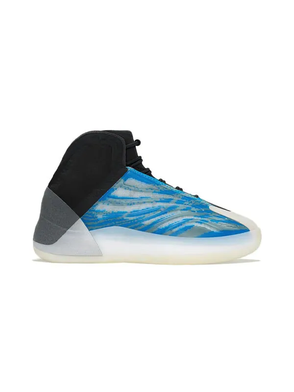 Кроссовки квантовые детские Adidas Yeezy — изображение 2 из 4, синий/белый