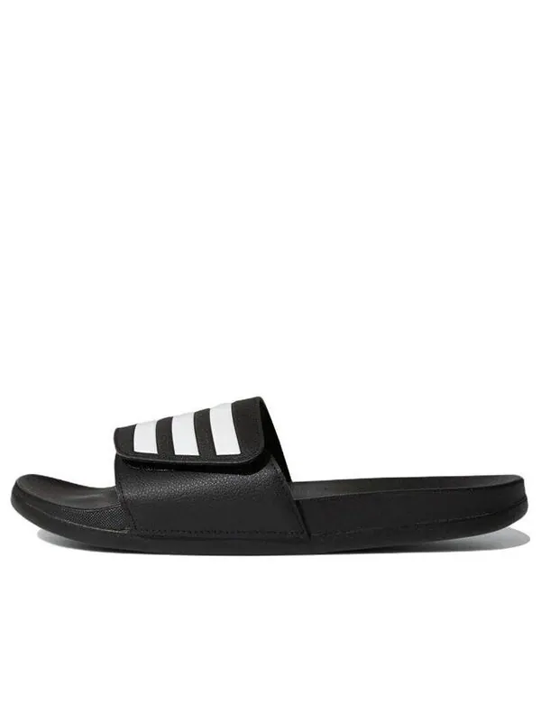Тапочки adilette комфорт регулируемые слайды Adidas — изображение 1 из 4, черный/белый/черный