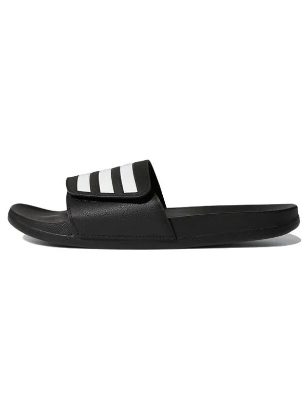 Тапочки adilette комфорт регулируемые слайды Adidas — изображение 2 из 4, черный/белый/черный