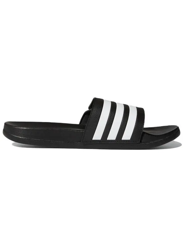 Тапочки adilette комфорт регулируемые слайды Adidas — изображение 3 из 4, черный/белый/черный