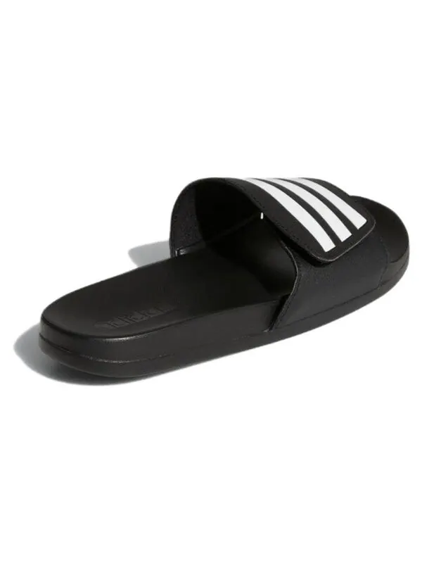 Тапочки adilette комфорт регулируемые слайды Adidas — изображение 4 из 4, черный/белый/черный