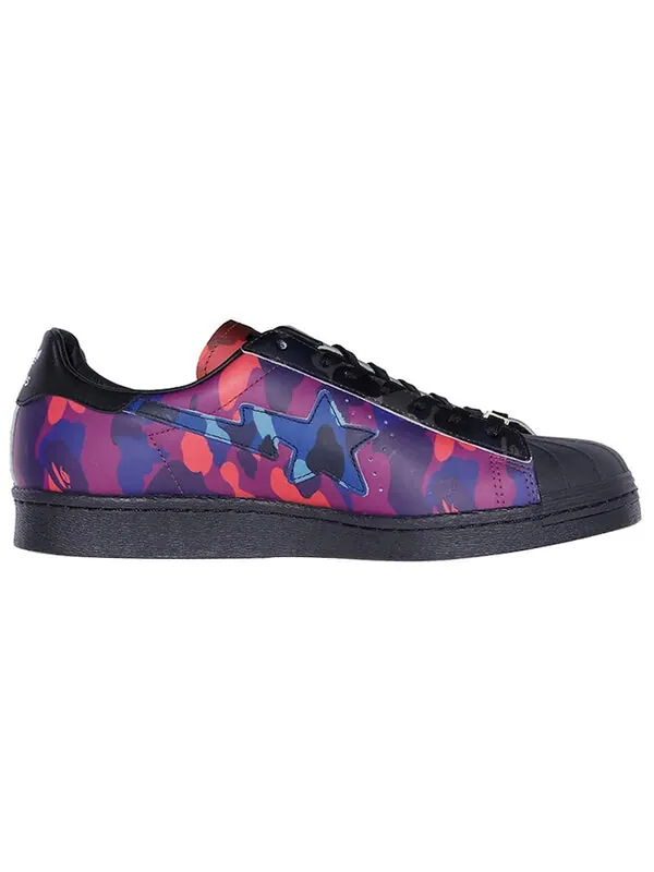 Кроссовки xa bathing ape superstar Adidas — изображение 4 из 4, черный/синий/красный