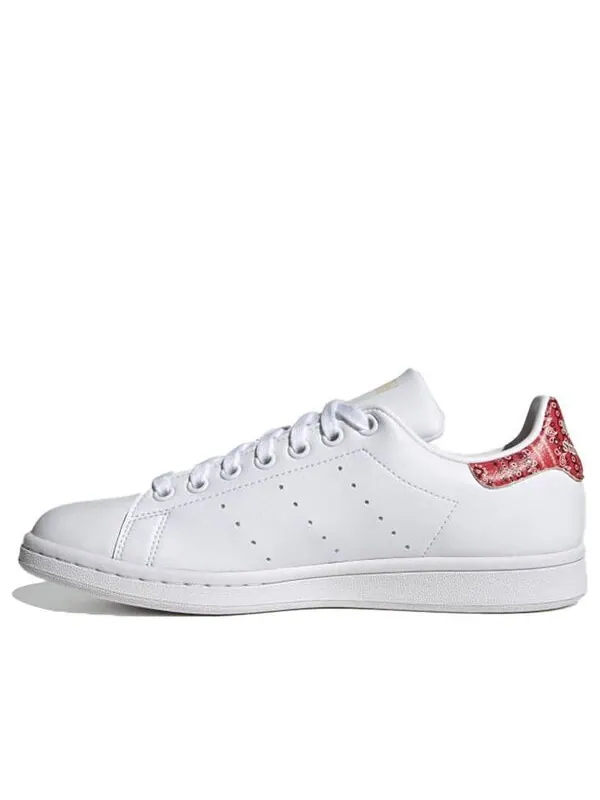 Кроссовки оригиналы stan smith shoes Adidas — изображение 1 из 4, белый/красный